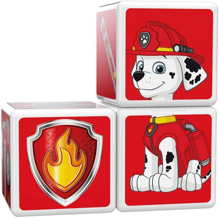 Geomag MagiCube PAW PATROL 080 Marshal's Fire Truck 5 Magnetwürfel für Konstruktionen, mehrfarbig