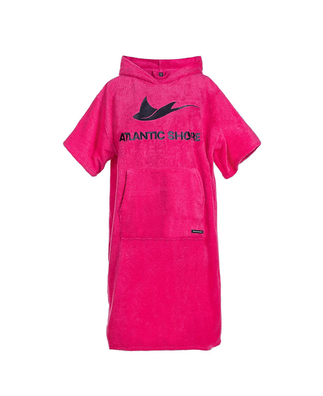 ATLANTIC SHORE | Surf Poncho | Badeponcho mit Kapuze aus 100% Baumwolle | Unisex | Basic für Erwachs