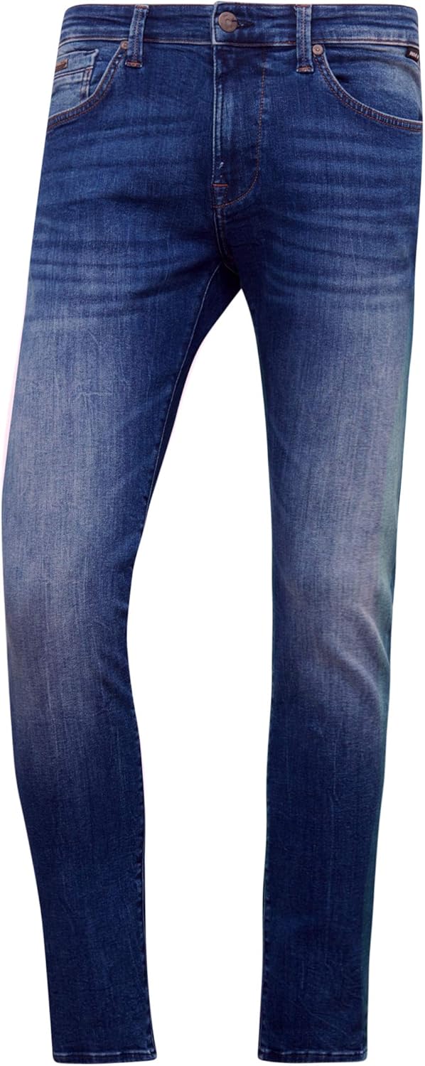 Mavi Herren James Skinny Jeans, per Pack Blau (Mid Brushed Ultra Move 29324), W28/L32 (Herstellergrö