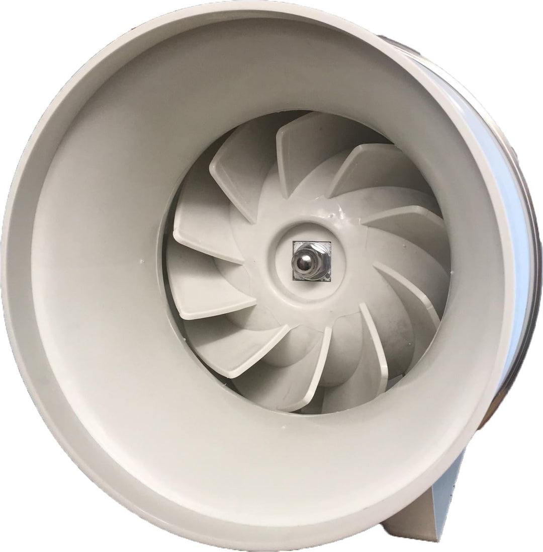 Rohrventilator Lüfter Badlüfter 200 mm - 2-stufig mit Schalter, Kugellager, Fuss & Kabel - IP44 Schu