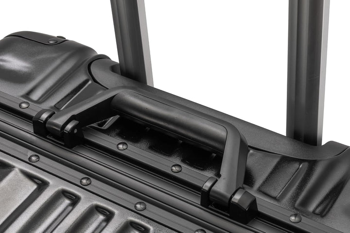 Travelhouse London Koffer Schwarz M-65cm · Alu-Rahmen · Polykarbonat Hartschale · Trolley Reisekoffe