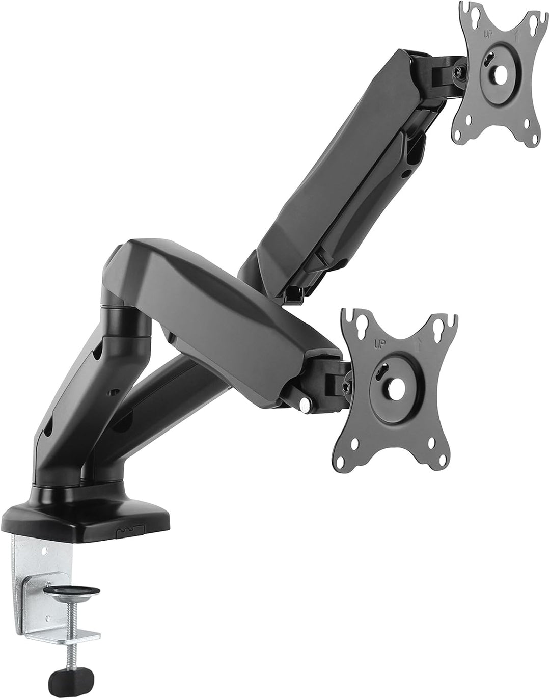 HALTERUNGSPROFI Dual 2 Fach Tischhalterung mit Gasdruckfeder für LED LCD Monitore bis 32 Zoll VESA 7