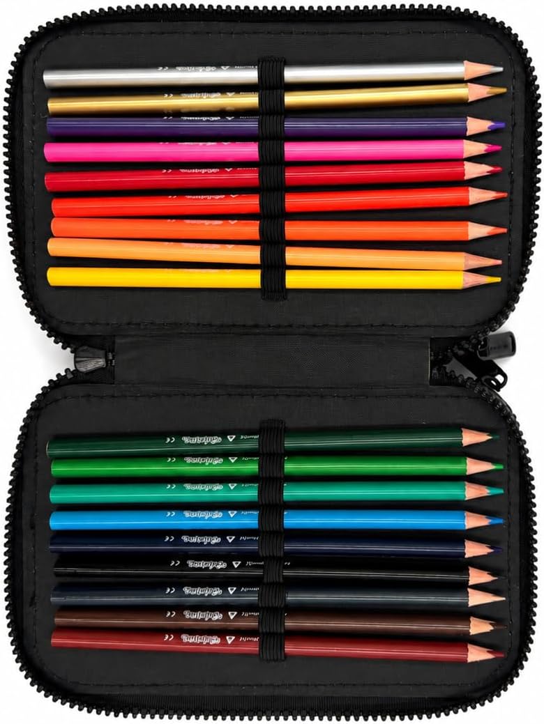 CoolPack XXL Federtasche Federmappe 3-Fach Schulstiftetui, dreifaches Federmäppchen, Federmäppchen f