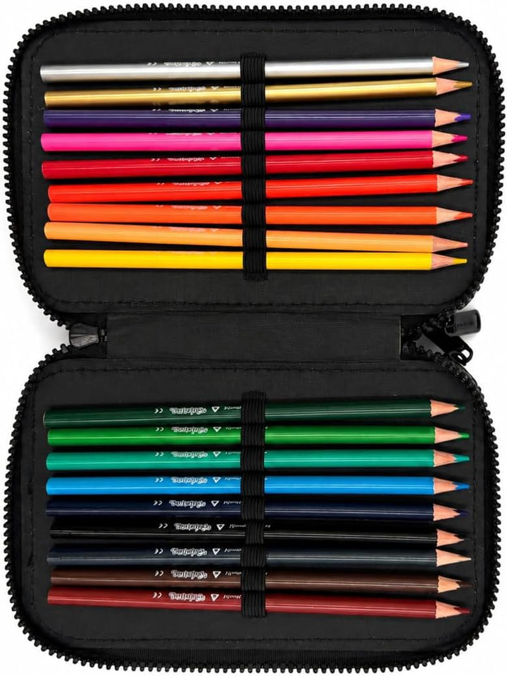 CoolPack XXL Federtasche Federmappe 3-Fach Schulstiftetui, dreifaches Federmäppchen, Federmäppchen f