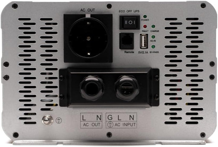 NOQON NSC3012 3000W/12V Sinus-Wechselrichter mit Ladegerät, NVS- und USV-Funktion