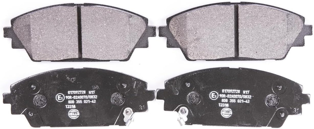 HELLA PAGID 8DB 355 021-421 Bremsbelagsatz - T2318 - Dicke/Stärke: 15.8mm - mit akustischer Verschle