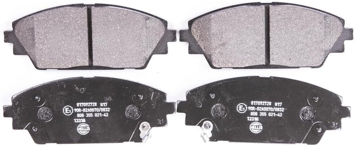 HELLA PAGID 8DB 355 021-421 Bremsbelagsatz - T2318 - Dicke/Stärke: 15.8mm - mit akustischer Verschle