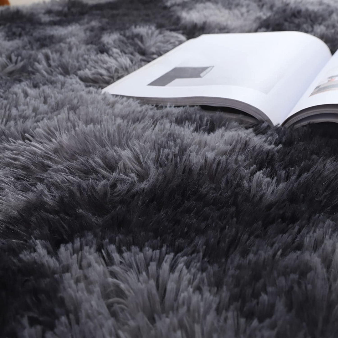 Teppich Rund Teppich Wohnzimmer Hochflor Teppiche Langflor Wohnzimmerteppich für Wohnzimmer Flauschi