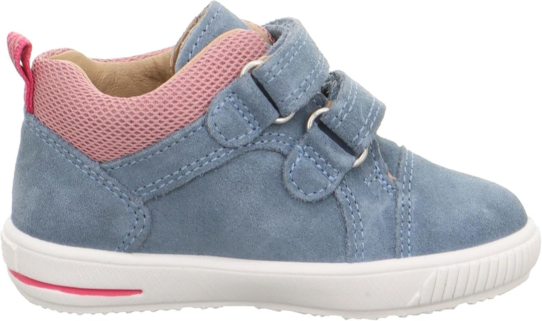 Superfit Mädchen Moppy Lauflernschuhe 19 EU Blau Pink 8040, 19 EU Blau Pink 8040