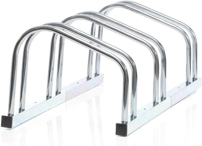 Toboli Fahrradständer für 3 Fahrräder 70,5x32x26cm aus verzinktem Stahl für drinnen und draussen gee