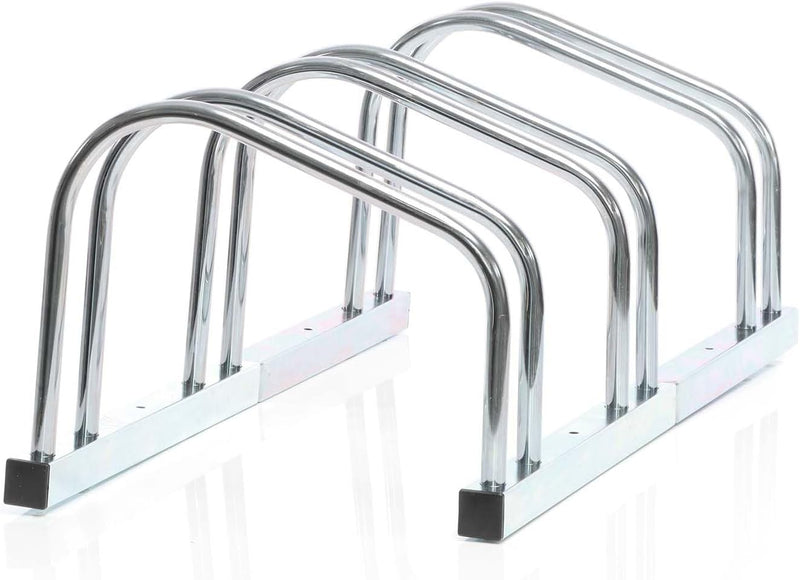 Toboli Fahrradständer für 3 Fahrräder 70,5x32x26cm aus verzinktem Stahl für drinnen und draussen gee