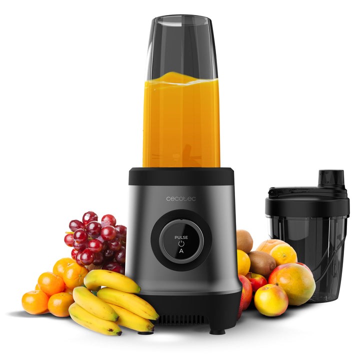 Cecotec Standmixer Nutriblender Fusion Touch, 1000 W max, Automatiksystem, 6-Klingen Edelstahl, 2 Fl