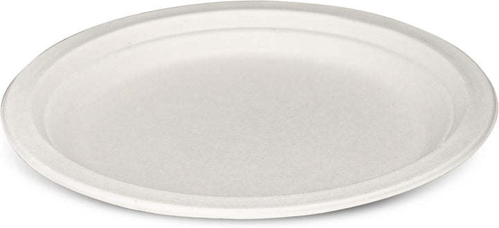 100% kompostierbare, robuste 22, cm Teller [125er-Packung] Umweltfreundliche Einweg-Pappteller aus Z