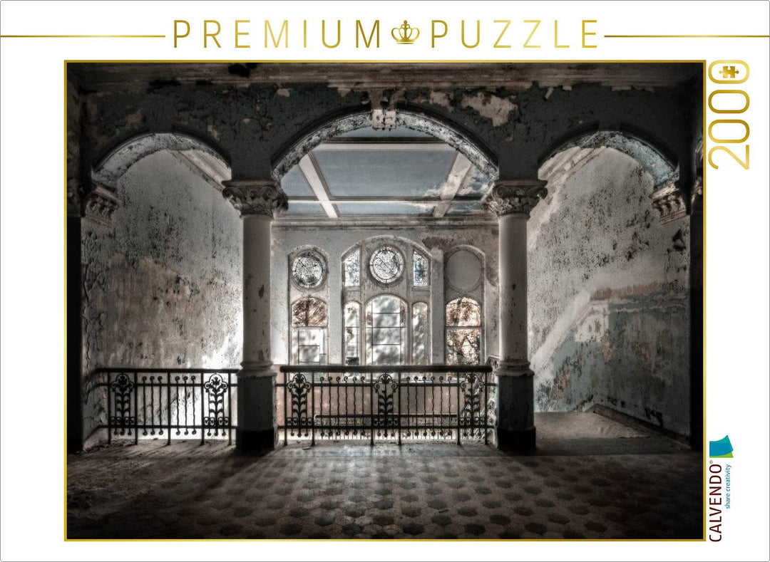 CALVENDO Puzzle Beelitz - Eingangshalle der Heilstätte in Deutschland 2000 Teile Lege-Grösse 90 x 67