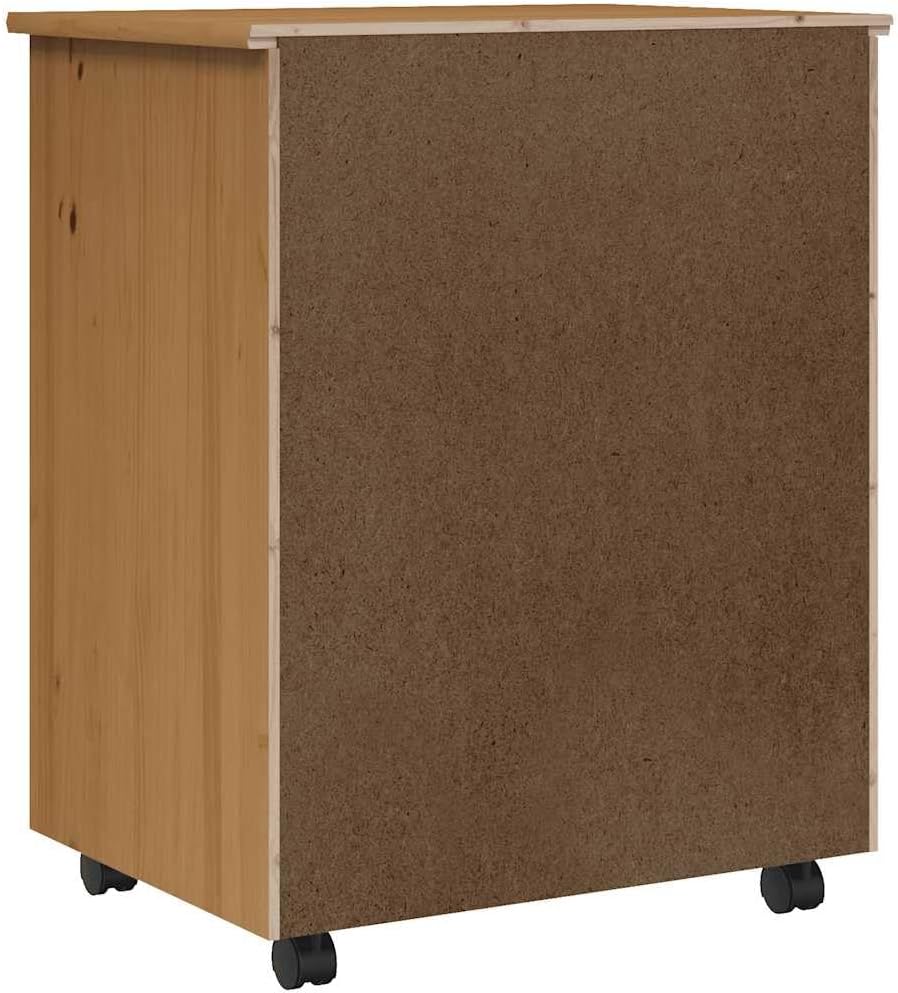 vidaXL Rollschrank, Rollcontainer mit 6 Schubladen, Kommode Schubladenschrank mit Rollen, Büroschran