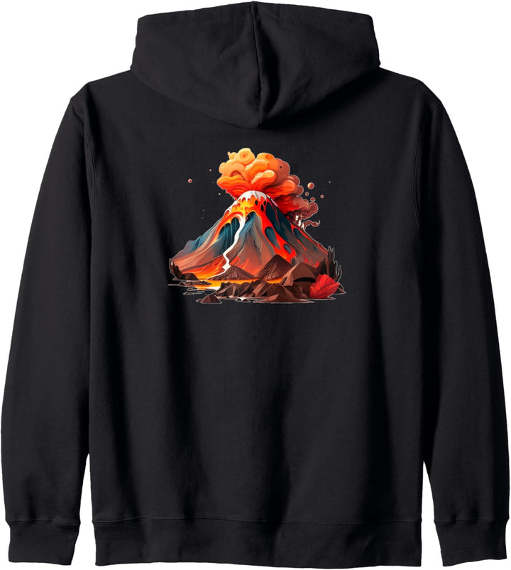 Cooler Vulkan für Kinder Kapuzenjacke