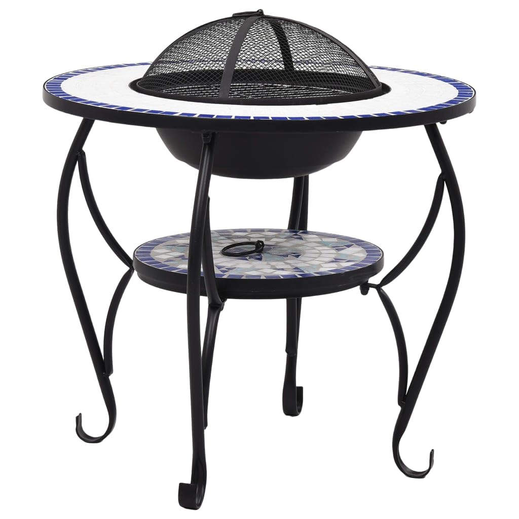 vidaXL Feuerschale Mosaik Feuerstelle Grill Gartenfeuer Feuerkorb Terrassenofen Grillfeuer Garten Te