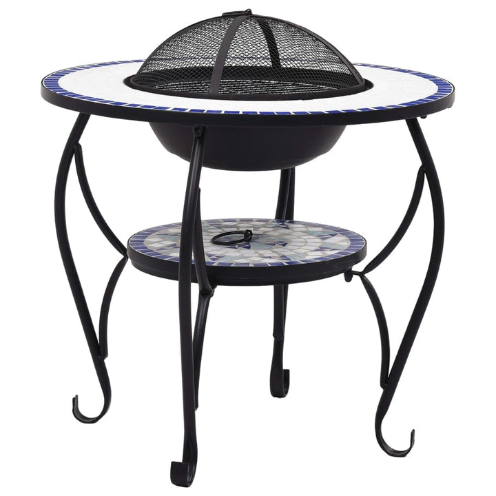 vidaXL Feuerschale Mosaik Feuerstelle Grill Gartenfeuer Feuerkorb Terrassenofen Grillfeuer Garten Te