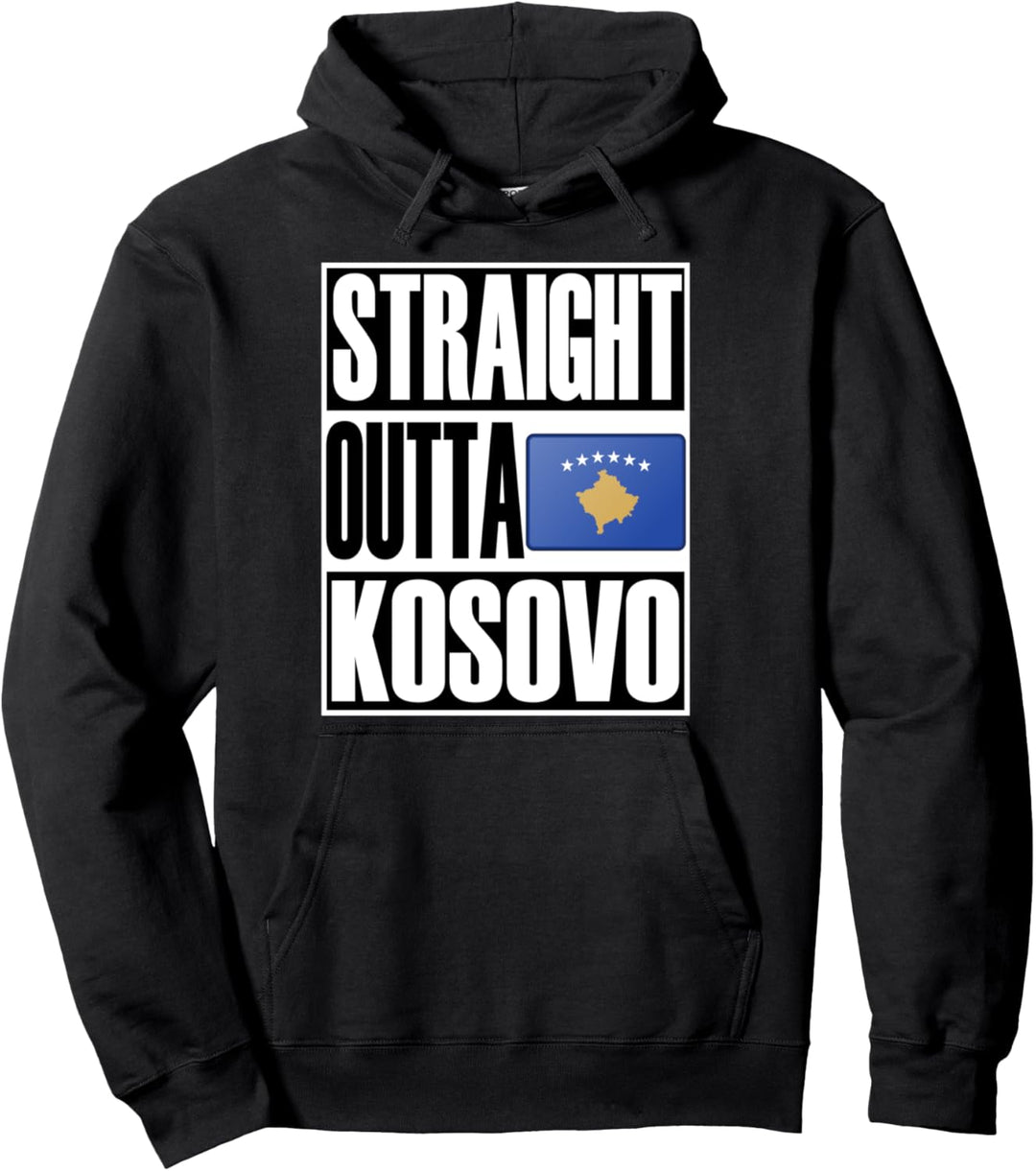 Straight Outta Kosovo Pullover Hoodie