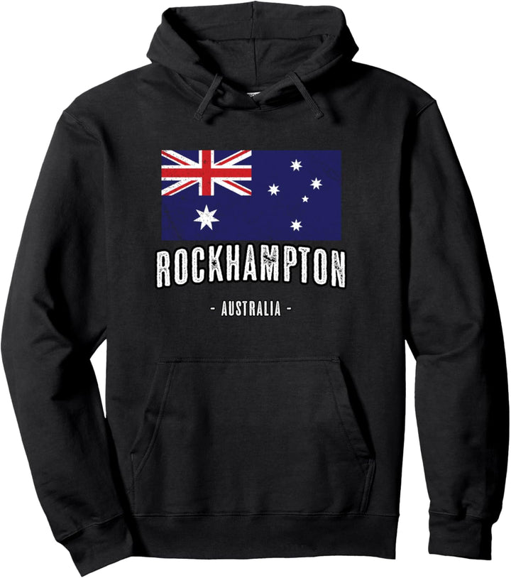 Stadt von Rockhampton Australien | AU - Australische Flagge Pullover Hoodie
