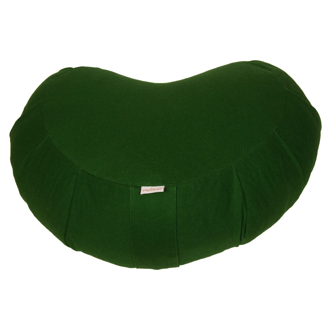 Yogabox Meditationskissen Zafu Zen Halbmond Basic mit Zip olive, olive