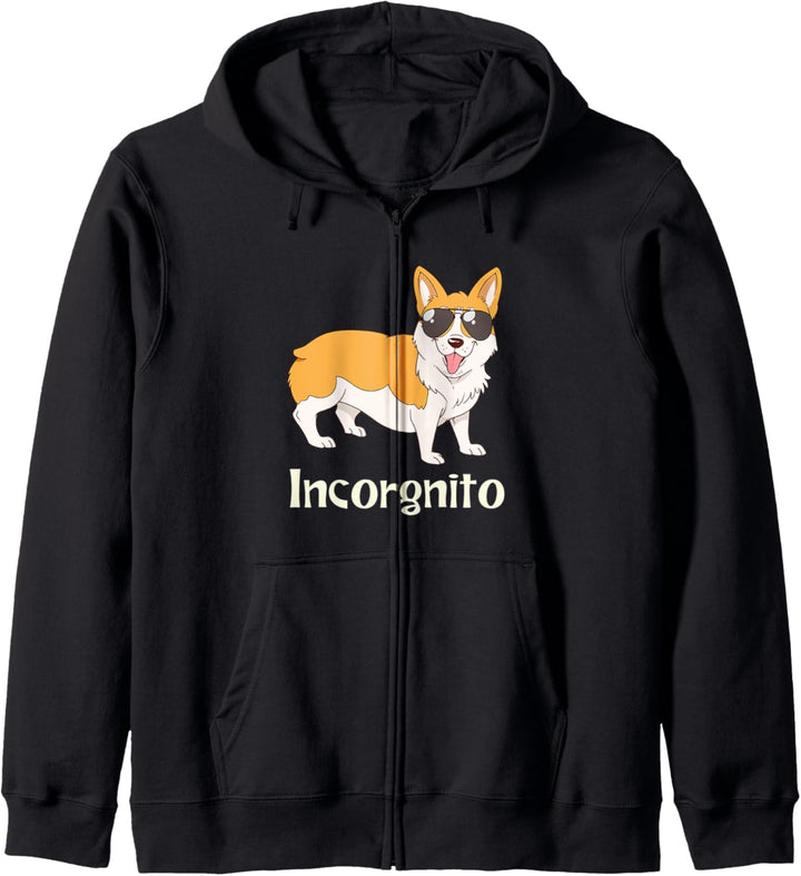 Corgi Geschenk Incorgnito Corgi Kapuzenjacke