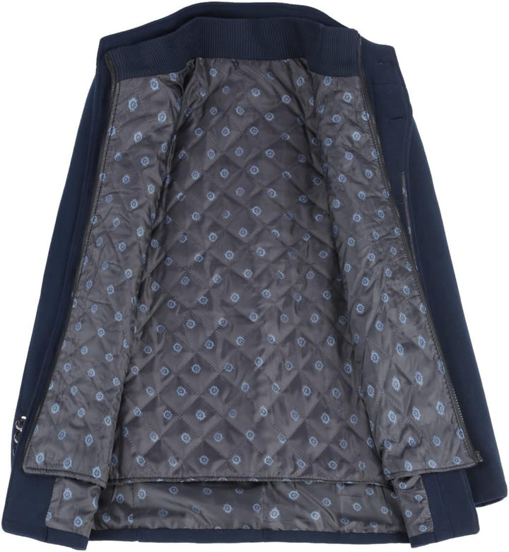 YOUTHUP Herren Mantel mit Winterweste Kurzer Wolle Wintermantel Winter Outdoor Dicker Wollmantel S B