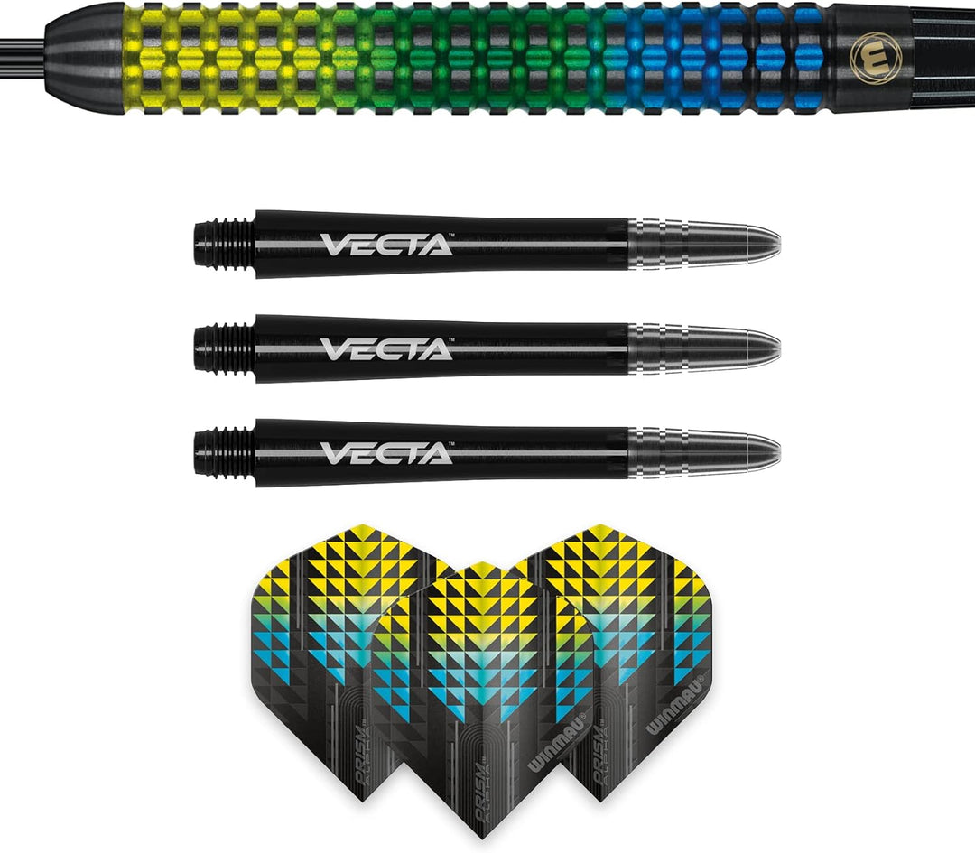 WINMAU Firestorm Profi Wolfram Steeltip Dartpfeile Set mit Flights und Schäfte 28g Steeltip, 28g Ste