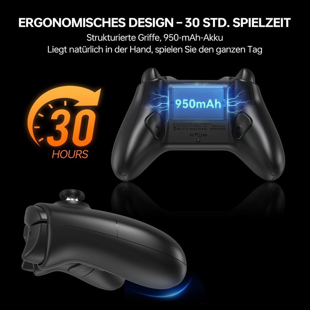 GuliKit ES MAX Gaming-Controller, Bluetooth &amp; Kabel