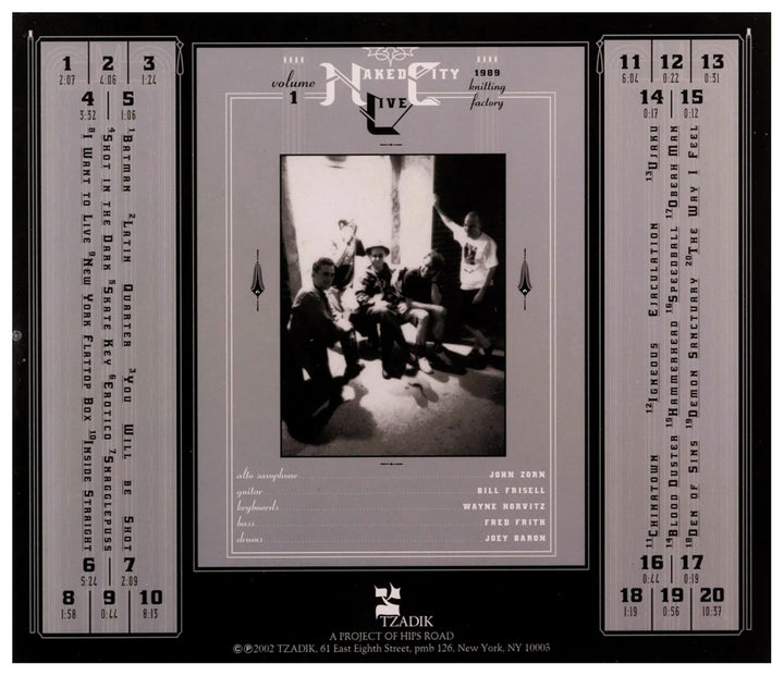 Naked City Live Vol. 1 - Knitting Factory 1989, Audio-CD