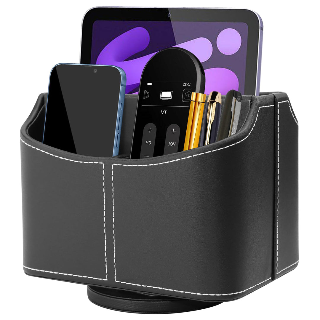 Schreibtisch Organizer,360° Rotierende Grosse Kapazitätstifte Schreibtisch Stiftehalter mit 5 Fächer