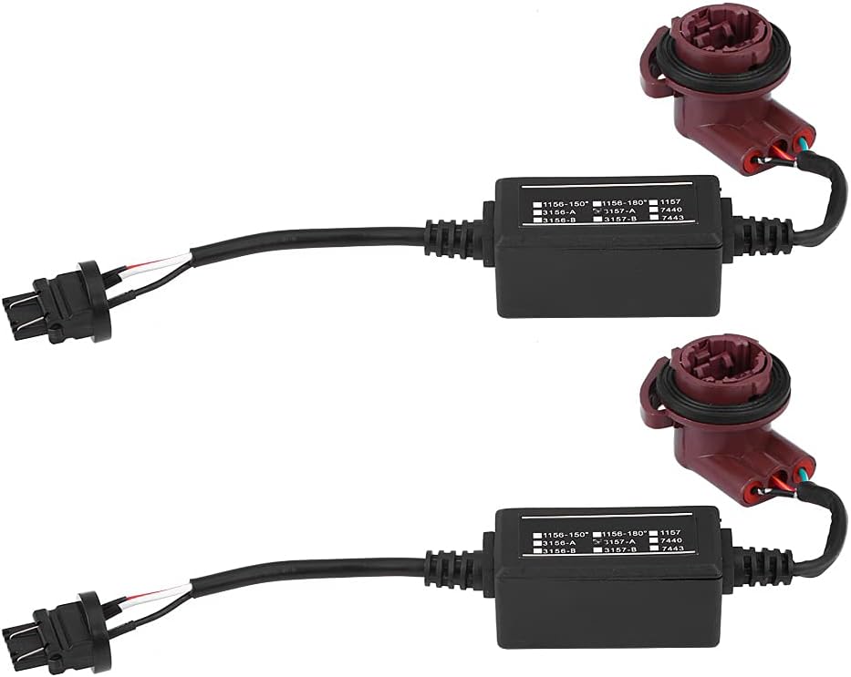 3157 LED-Lastwiderstände Plug-and-Play-Anti-Flicker-Kabelbaum, 2 STÜCKE Anti-Hyper-Blink-Blitzfehler