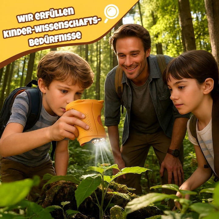 Digitales Mikroskop für Kinder, 1000X 4K HD 2,4" IPS Bildschirm | Elektronische Lupe mit 8 LED,Foto