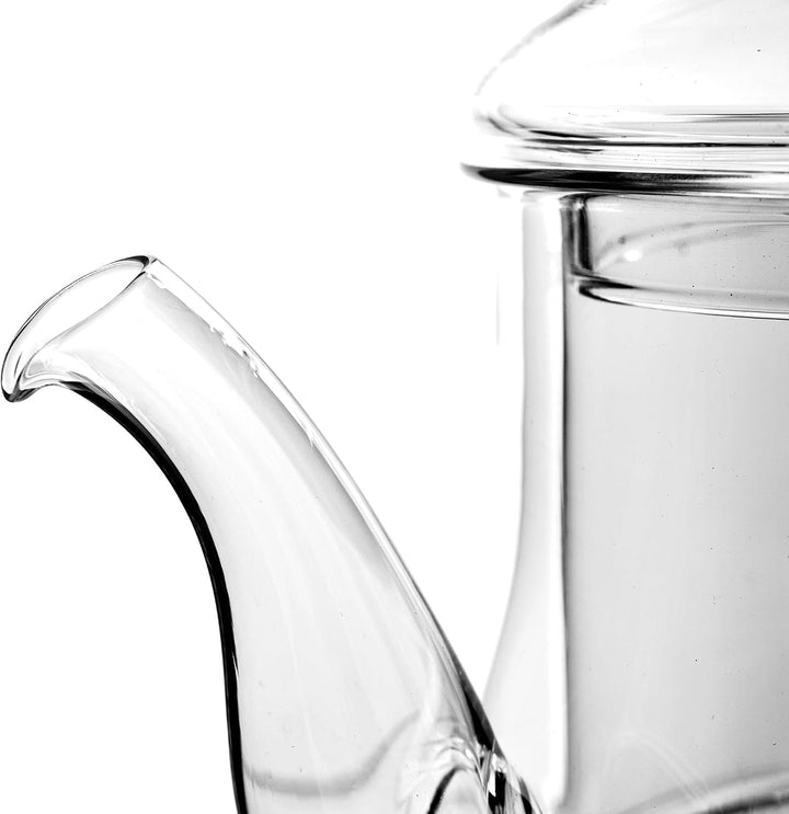 KADAX Teekanne aus Glas 1L, hitzebeständig, Glaskanne mit Siebeinsatz für losen Tee, Glasteekanne mi