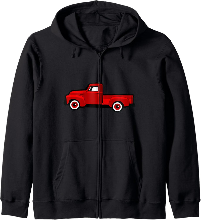 Roter Pickup Truck Kapuzenjacke