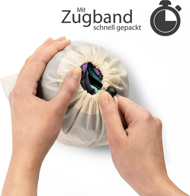 EAZY CASE Koffer Packbeutel Set 5-teilig, Reisebeutel in verschiedenen Grössen, Koffer Organizer auc