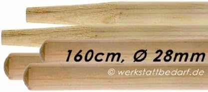 5X Besenstiele aus Kiefernholz superstabil 160cm Ø28mm, mit Konus
