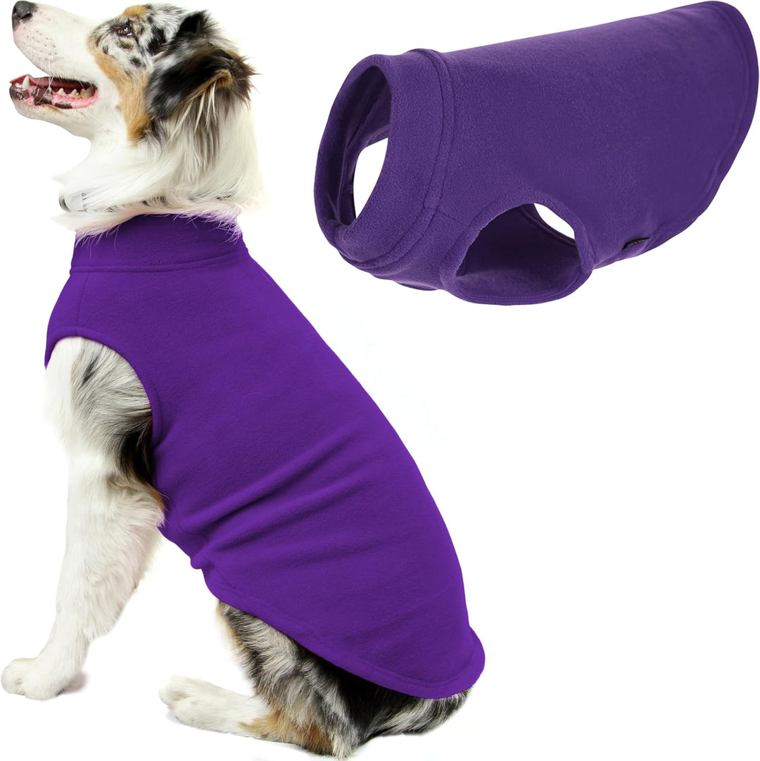 Gooby - Stretch-Fleece-Weste, Pullover, Fleece-Weste, Jacke, Pullover für Hunde, Violett, Grösse 4XL