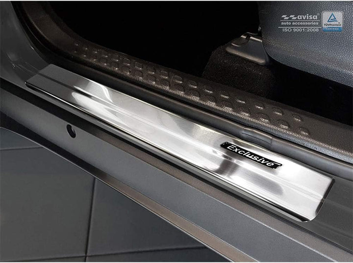 Avisa INOX Door sill Protectors Compatible with Toyota C-HR 2016-2019 & Facelift 2019- & RAV4 IV FL