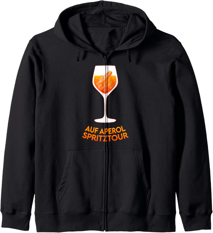 Auf Aperol Spritztour. Sommergetränk 2020 Aperol Spritz Fun Kapuzenjacke