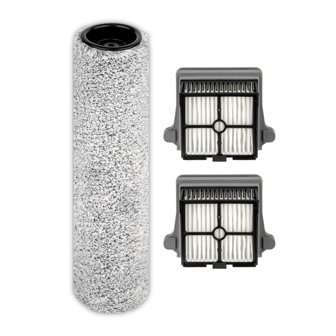 【Version 2, Abnehmbar】(3 Stück) One S6 Bürstenrollen und HEPA-Filter kompatibel mit den Nass-Trocken