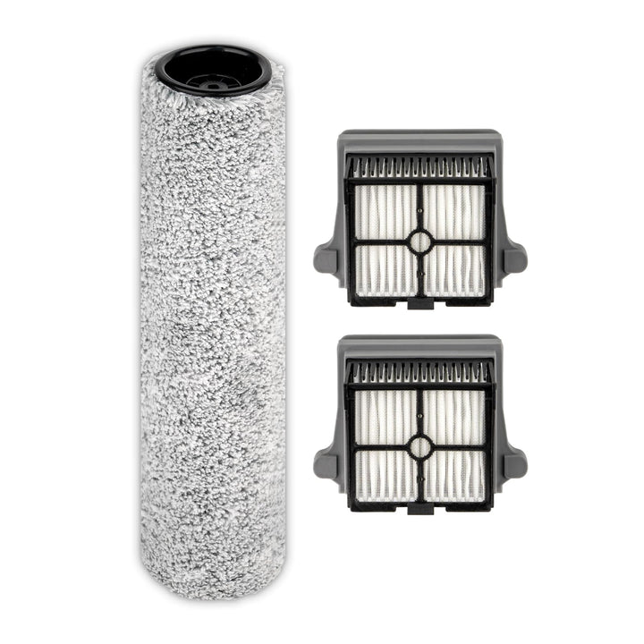 【Version 2, Abnehmbar】(3 Stück) One S6 Bürstenrollen und HEPA-Filter kompatibel mit den Nass-Trocken
