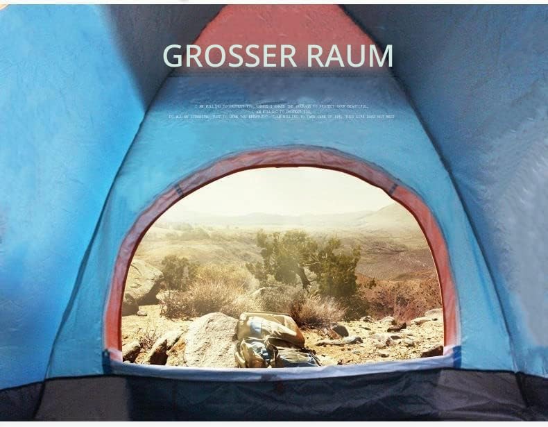 Wurfzelt 2 Personen Wasserdicht, Automatisches Pop Up Zelt 2 Personen, Winddicht Campingzelt, Ultral