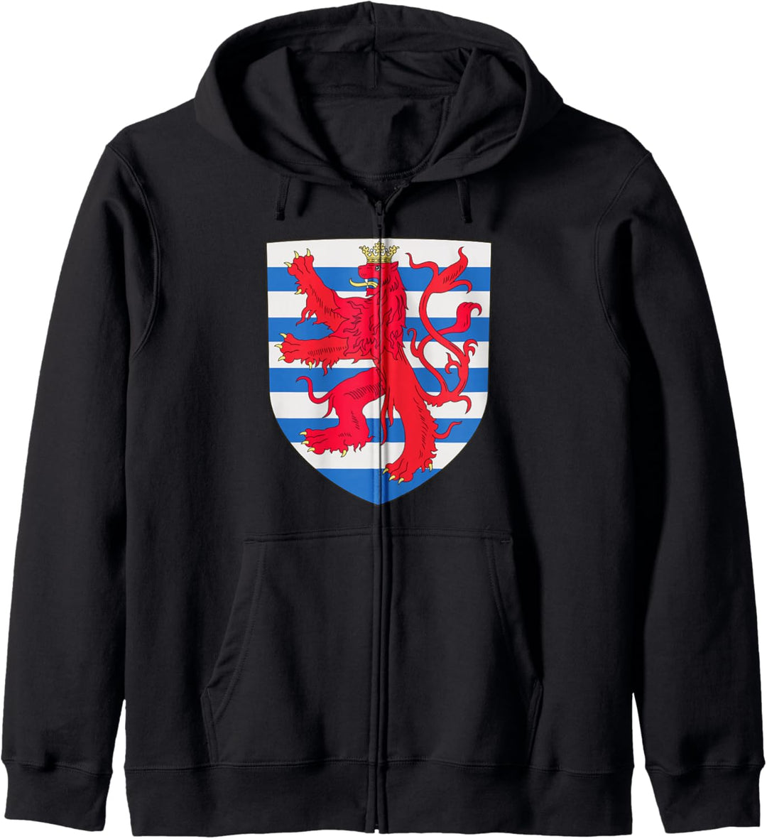 Luxemburg Wappen Mittelalterliches Wappenkunde-T-Shirt Kapuzenjacke