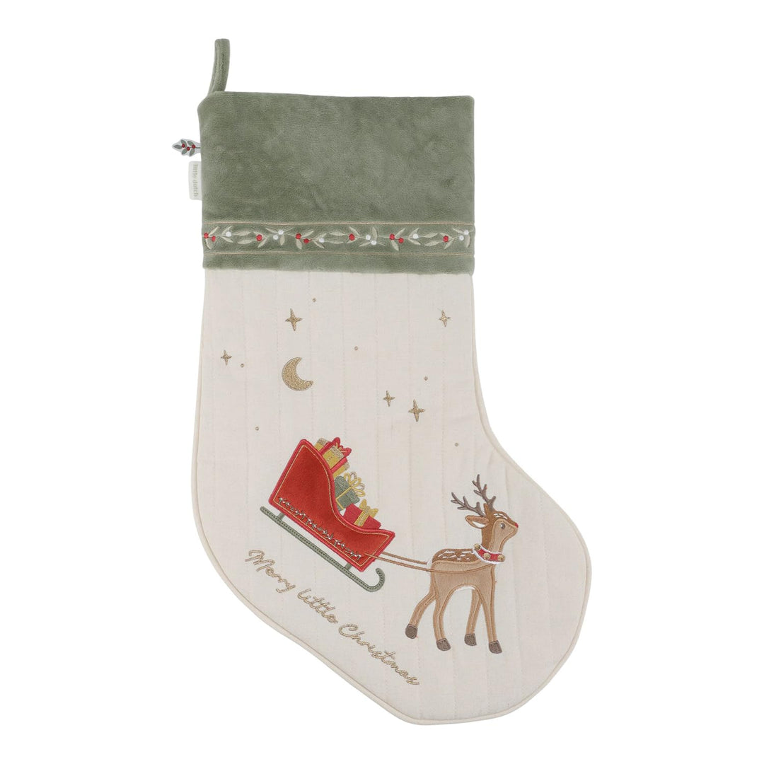Little Dutch Weihnachtsstrumpf Nikolausstrumpf Nikolausstiefel zum Befüllen und Aufhängen XL - Weihn