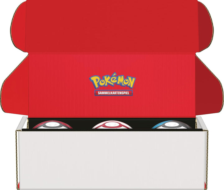 Pokémon-Sammelkartenspiel: Pokéball Tin-Box-Bundle – Pokéball, Premierball & Mondball (9 Boosterpack