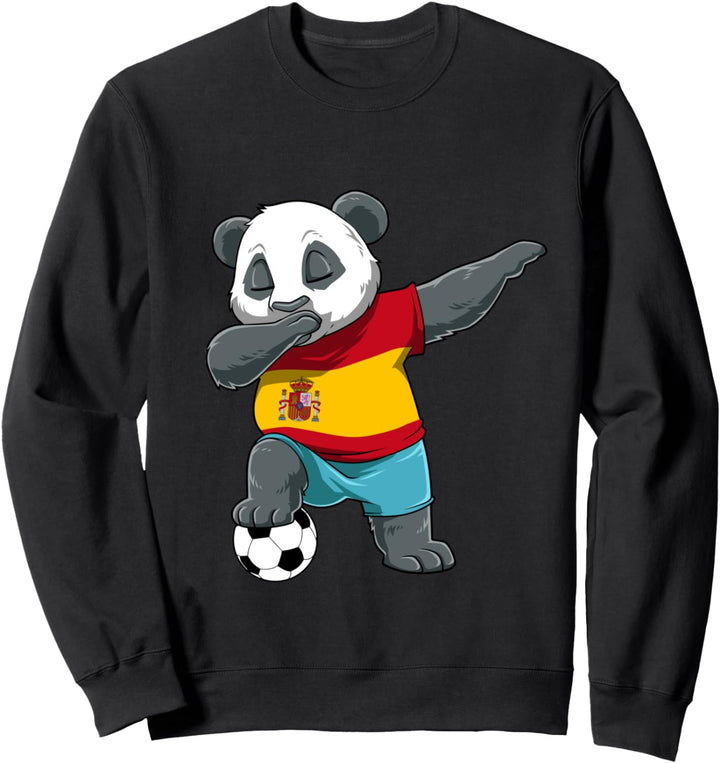 Dabbing Fussball Panda Spanien Sweatshirt