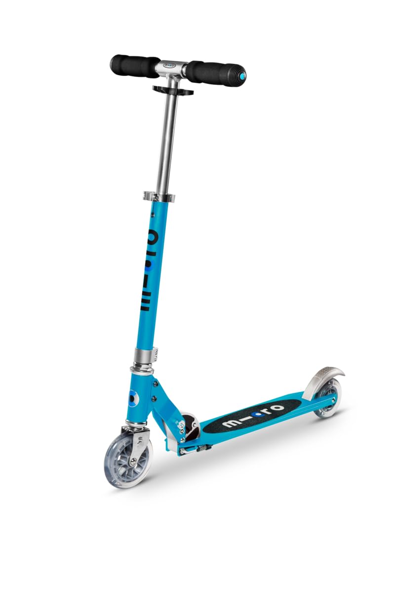 Micro Kinderscooter Sprite klappbarer Roller in hellblau, hellblau