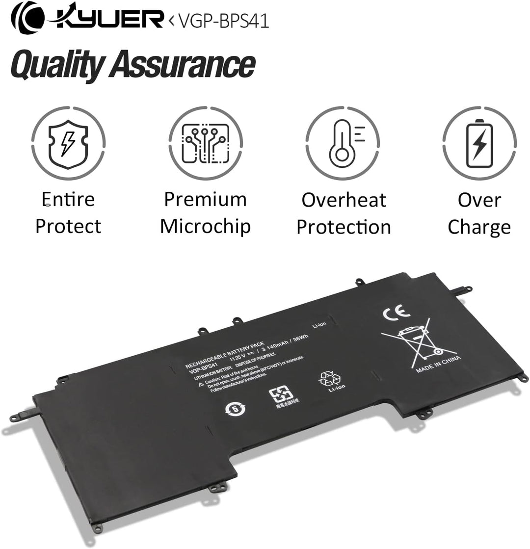 K KYUER VGP-BPS41 Batterie Pour So-ny Vaio Flip 13 SVF13N SVF13N13CXB SVF13N18SCB SVF13N17SCB SVF13N