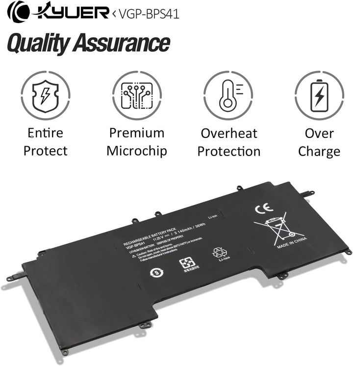 K KYUER VGP-BPS41 Batterie Pour So-ny Vaio Flip 13 SVF13N SVF13N13CXB SVF13N18SCB SVF13N17SCB SVF13N